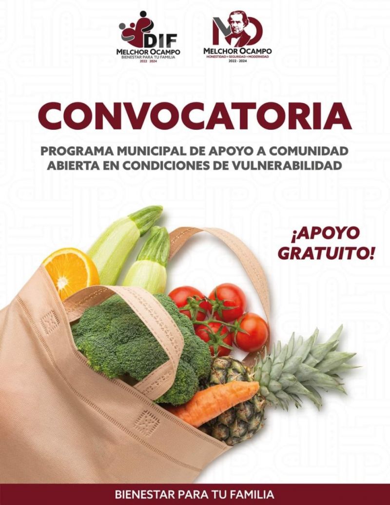 ANUNCIAN ENTREGA DE APOYOS SOCIALES A GRUPOS VULNERABLES DE MELCHOR OCAMPO