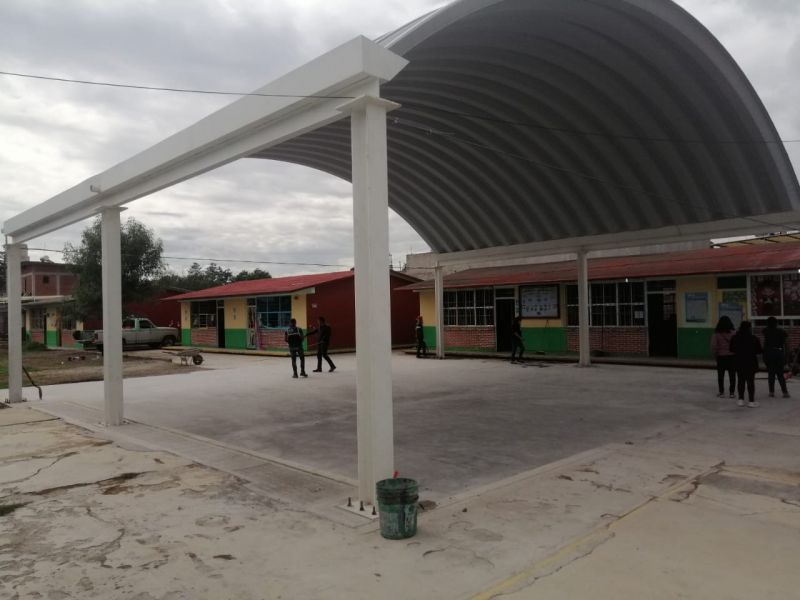 Construcción de Arcotecho en el Jardin de Niños "Gloria Campo Bello"