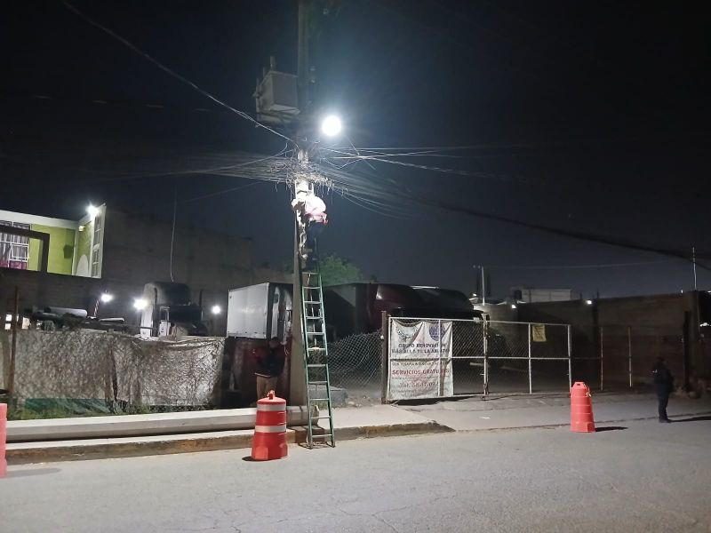 Más luz y mayor seguridad en Avenida Emiliano Zapata, Visitación