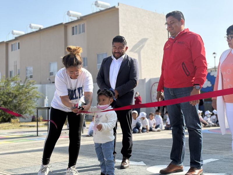 Gobierno de Melchor Ocampo fortalece espacios educativos en el Jardín de Niños Gertrudis Bocanegra