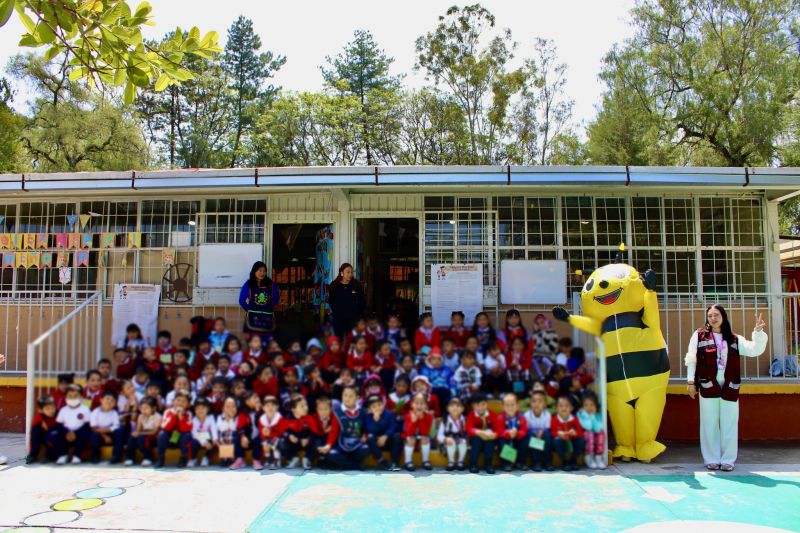 Concientizan a niñas y niños sobre el cuidado del medio ambiente en el Kínder  “Adalberto Cortez&quo