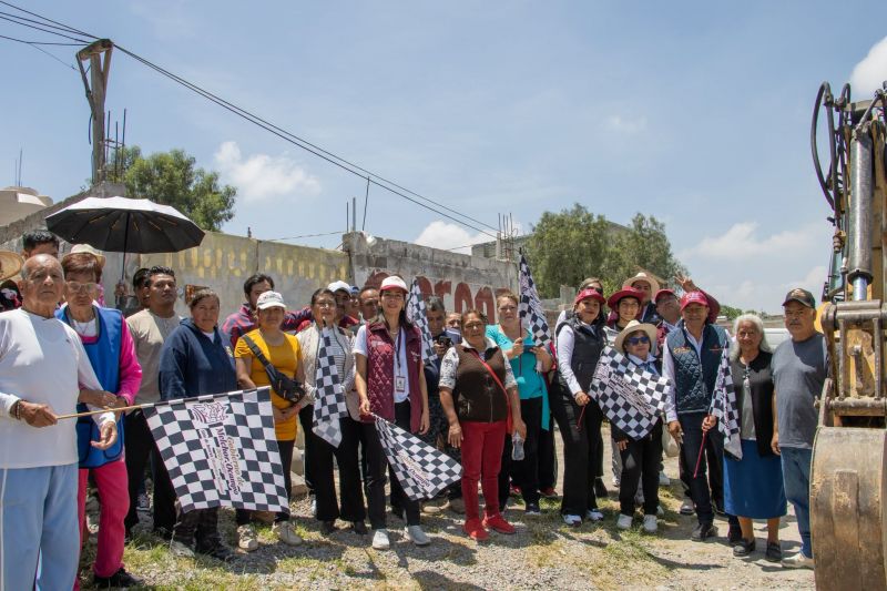 Gobierno de Melchor Ocampo da inicio a obra de drenaje sanitario en San Francisco Tenopalco
