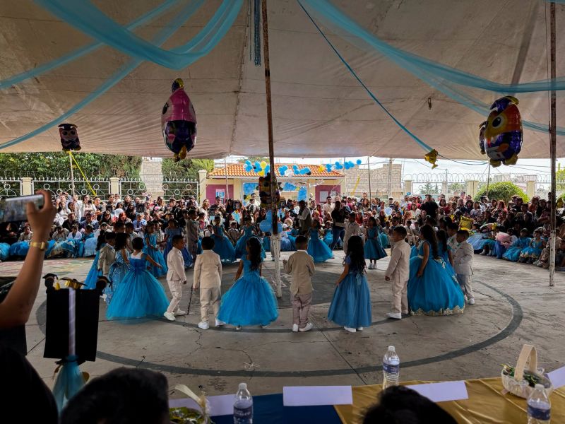 Gobierno de Melchor Ocampo acompaña la clausura del Jardín de Niños de Tenopalco